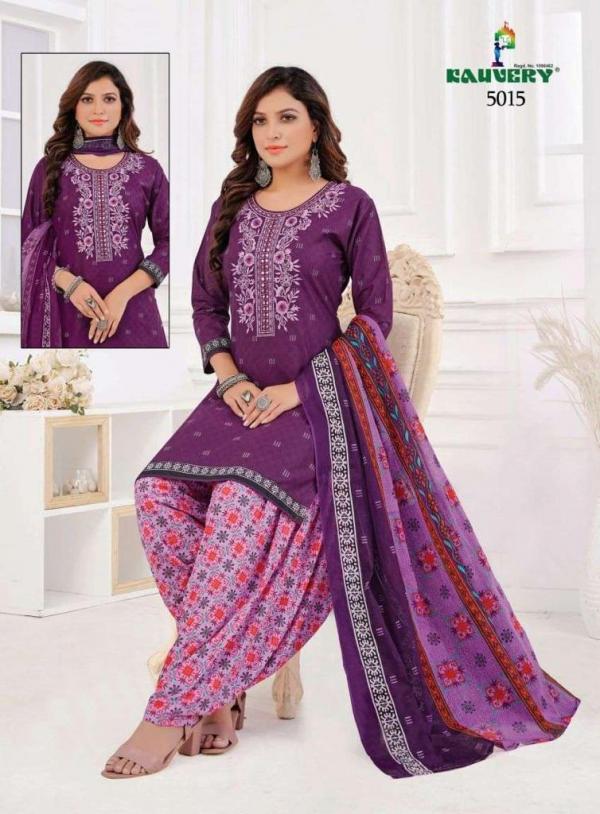 Kauvery Nyraa Vol-5 Cotton Readymade Embroidery Work Suit